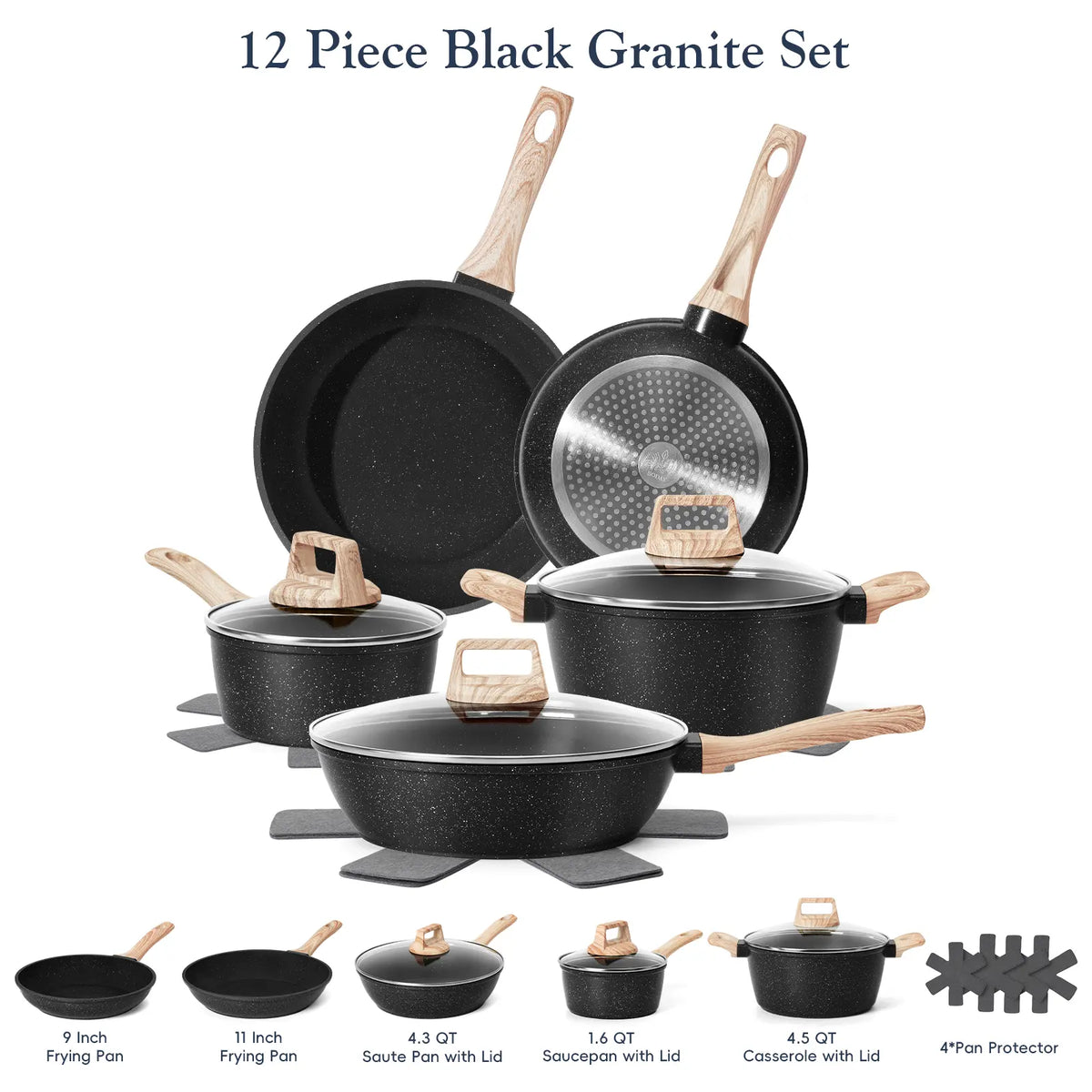 Granite Induction Cookware Set